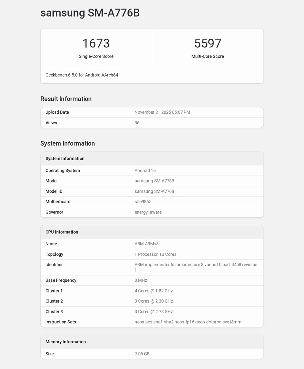 samsung galaxy a77 specificatii